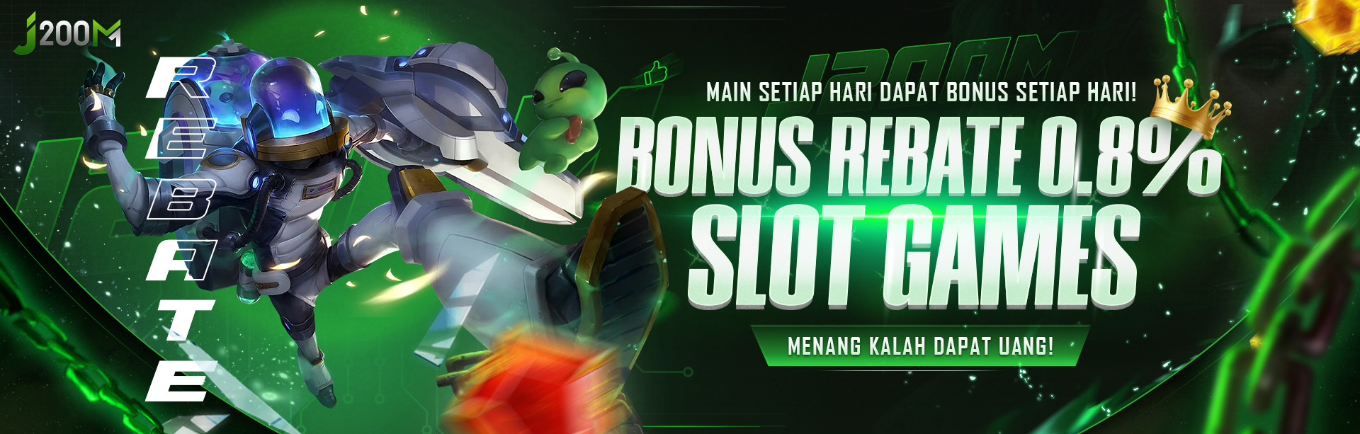 BONUS ROLLINGAN SLOT 0,8% HARIAN