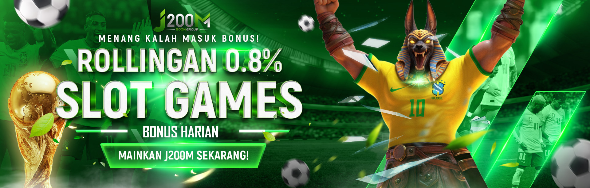 BONUS ROLLINGAN SLOT 0,8% HARIAN