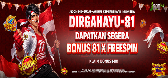 BONUS FREESPIN KEMERDEKAAN J200M